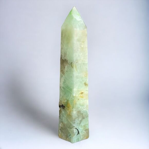 Chrysocolla‎ Crystal Tower Meditation Stone (#3) - Picture 1 of 12